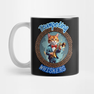 Cat Trumpeter: "Trumpeting Whiskers" Mug